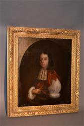 A 17th century oil on canvas portrait.