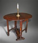 A small Queen Anne oak gateleg table.