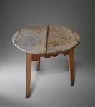 A George III sycamore top cricket table.