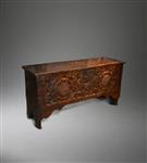 A mid 16th century chip-carved chest.