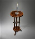 A rare 18th century oak adjustable candlestand.