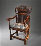A James I oak armchair.