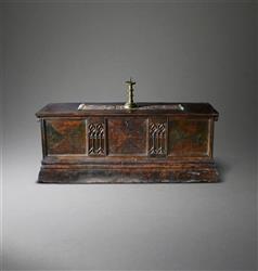 An impressive late Gothic chest. 
