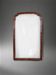 An elegant George II walnut frame mirror.