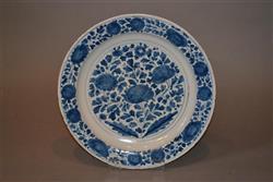 A large and unusual London delft charger.