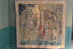 A 17th century French/Flemish tapestry fragment.
