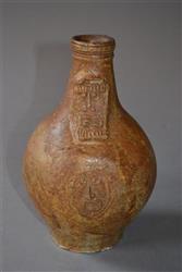 A rare early 17th century bellarmine jug. 