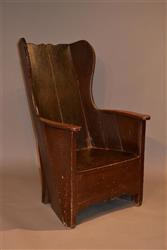 A mid 19th century lambing chair.