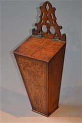 A fine George III oak candlebox