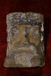 A 13th/14th century stone head.