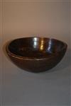 A large early 19th century treen bowl.