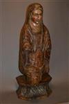 An early 14th century figure of St Anne. 