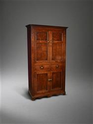 An early 19th century Welsh oak cupboard.