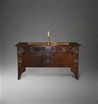 An extraordinary James I oak church chest.