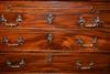 A mid 18th century mahogany chest of drawers. 