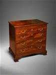 A mid 18th century mahogany chest of drawers. 