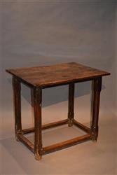 An early 18th century oak tavern table.