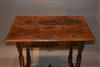 A mid 18th century French walnut side table.