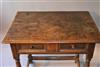 A Queen Anne oak side table.