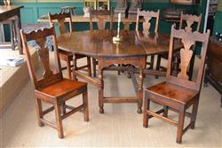 A set of six Welsh Borders chairs.