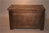A small mid 16th century linenfold chest.