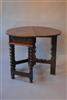 A small Charles II oak folding or credence table.