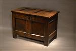 A small James oak chest.