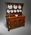 A stunning early 18th century dresser and rack.