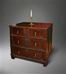 A small Charles II oak chest of drawers.