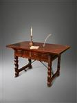An 18th century spanish walnut writing table.