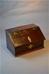 A very small late 17th century oak desk box. 
