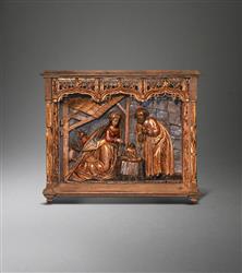 A Flemish late Gothic Nativity altarpiece.