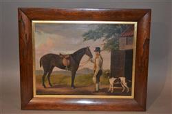 A fine 19th century equestrian painting.