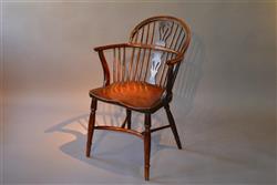 A Regency low back Windsor armchair.