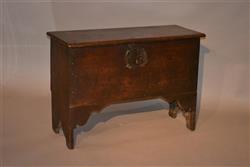 A very small mid 17th century oak chest.