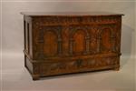 A superb James I oak arcaded front chest.
