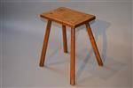 A charming West Country ash stool.