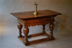A superb early 17th century Dutch oak table.