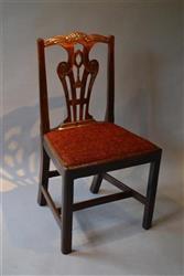 A fine Georgian walnut child's chair.