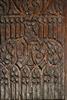 A pair of early16th century oak tracery panels.