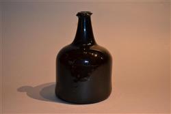 An early 18th century English mallet wine bottle.