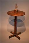 A charming 18th century pine candlestand. 