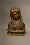 A late 15th century limewood bust of The Madonna.