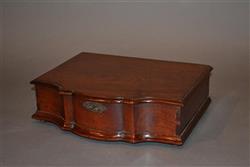George II walnut box. 
