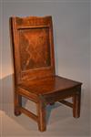 A rare late 17th century oak child's chair. 