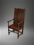 An exceptionally large Welsh oak armchair.